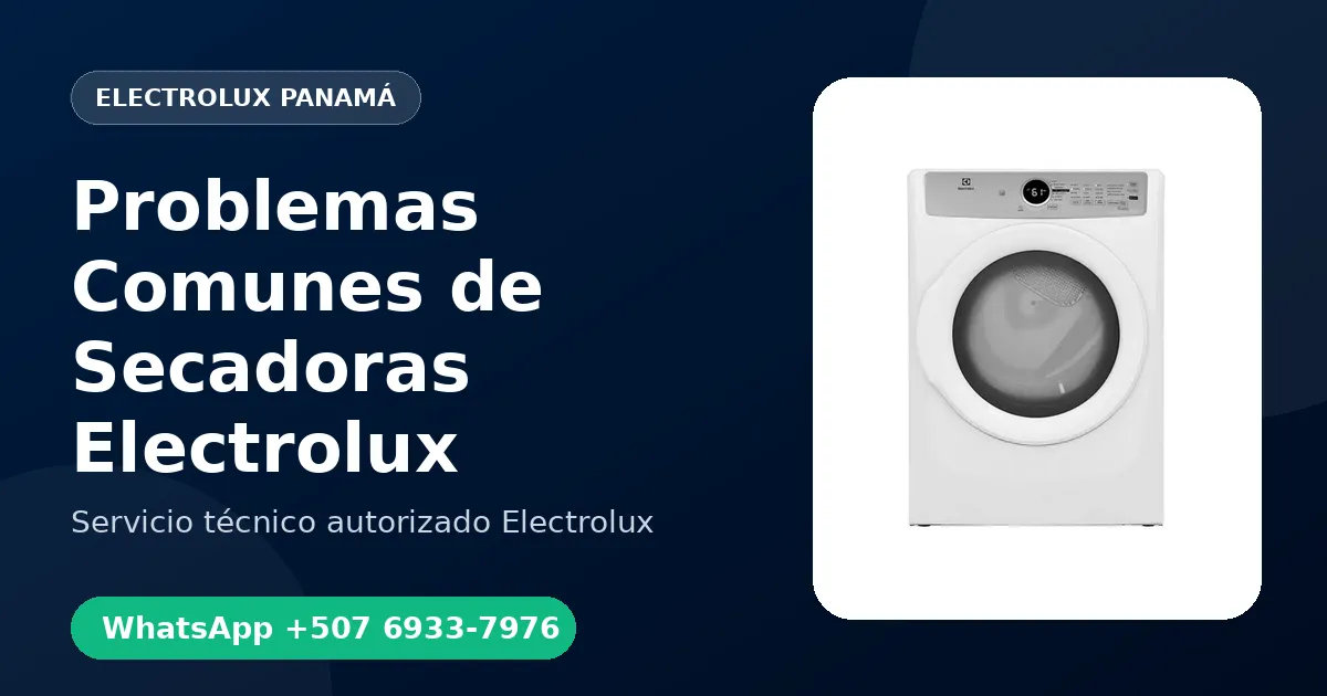 Problemas Comunes de Secadoras Electrolux en Panamá