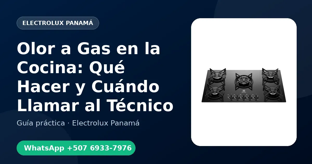 Olor a Gas en la Cocina: Qué Hacer y Cuándo Llamar al Técnico