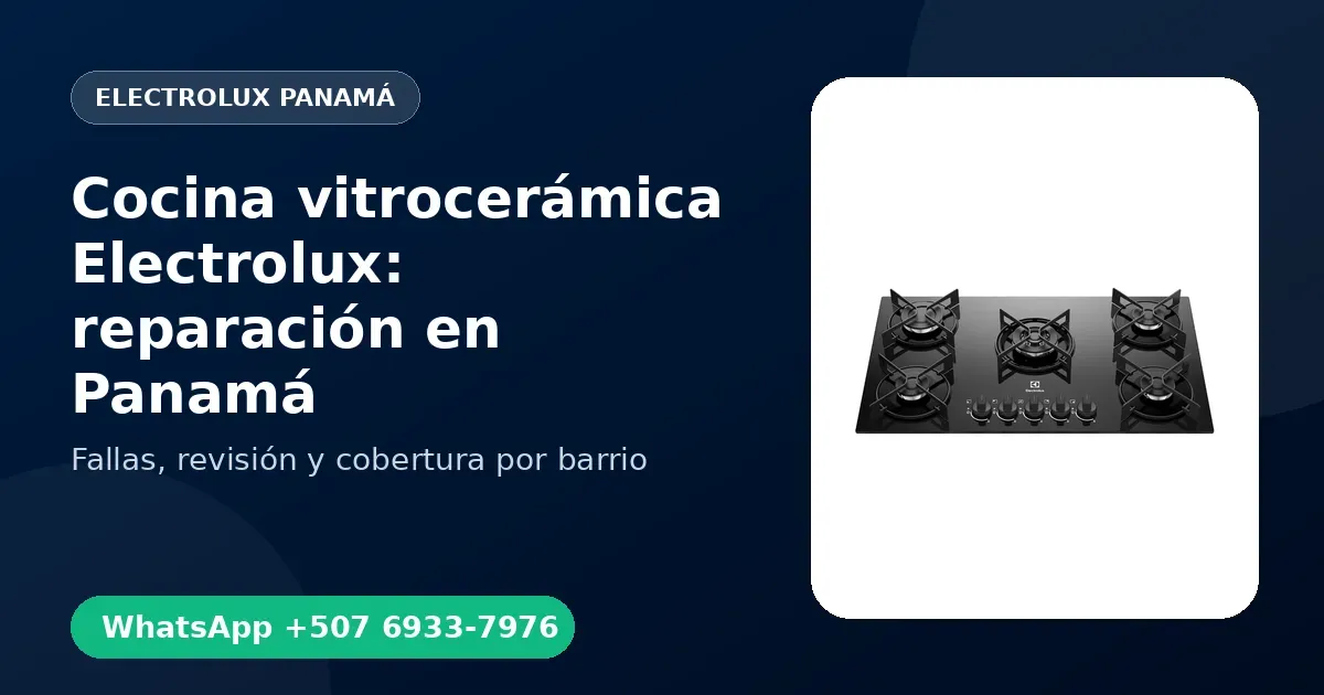 Cocina vitrocerámica Electrolux en Condado del Rey