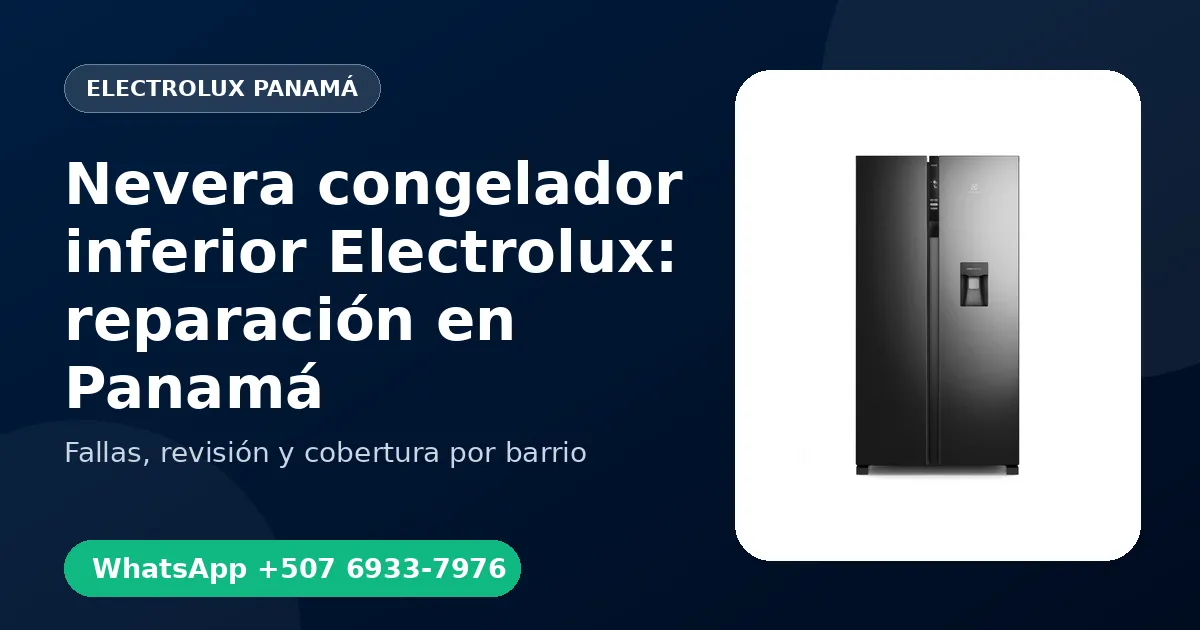 Nevera congelador inferior Electrolux en El Cangrejo