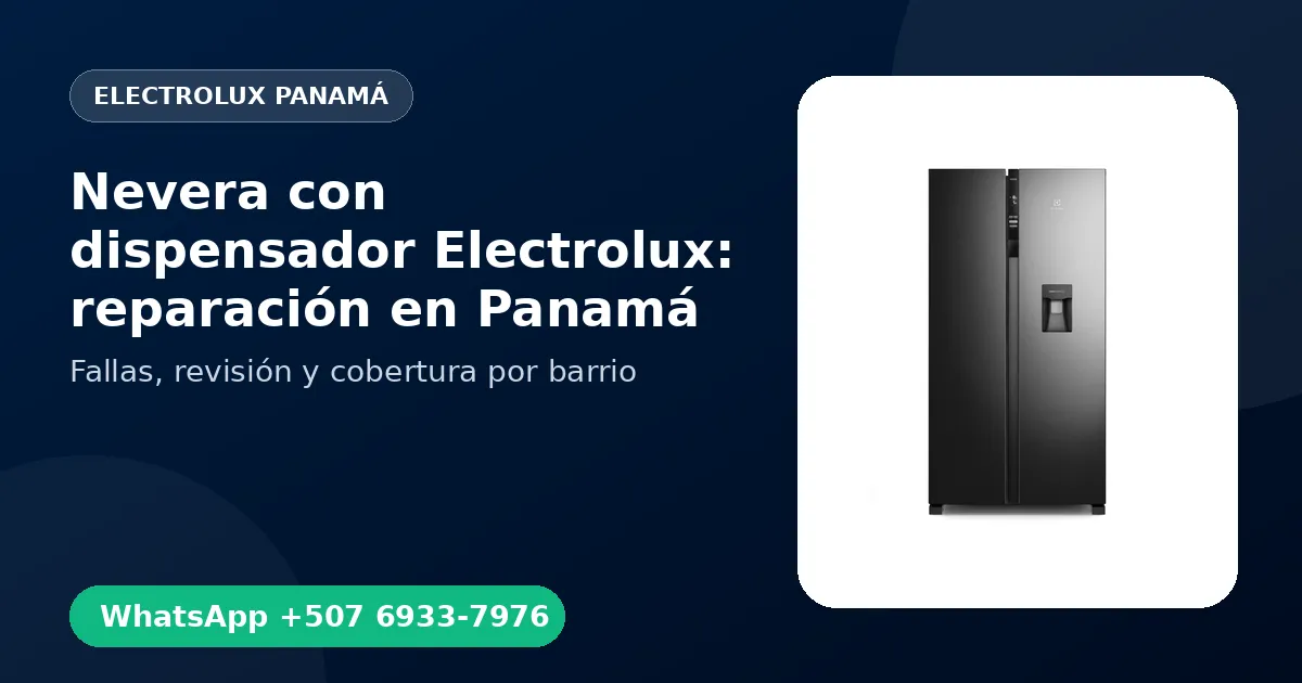 Nevera con dispensador Electrolux en San Francisco