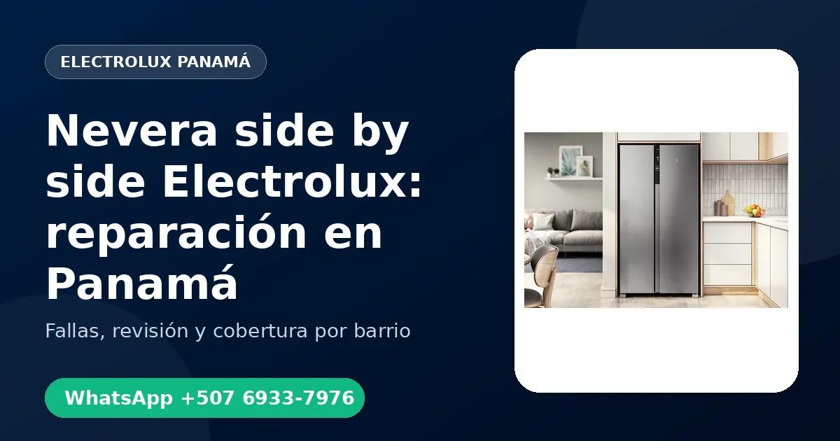 Nevera side by side Electrolux en David