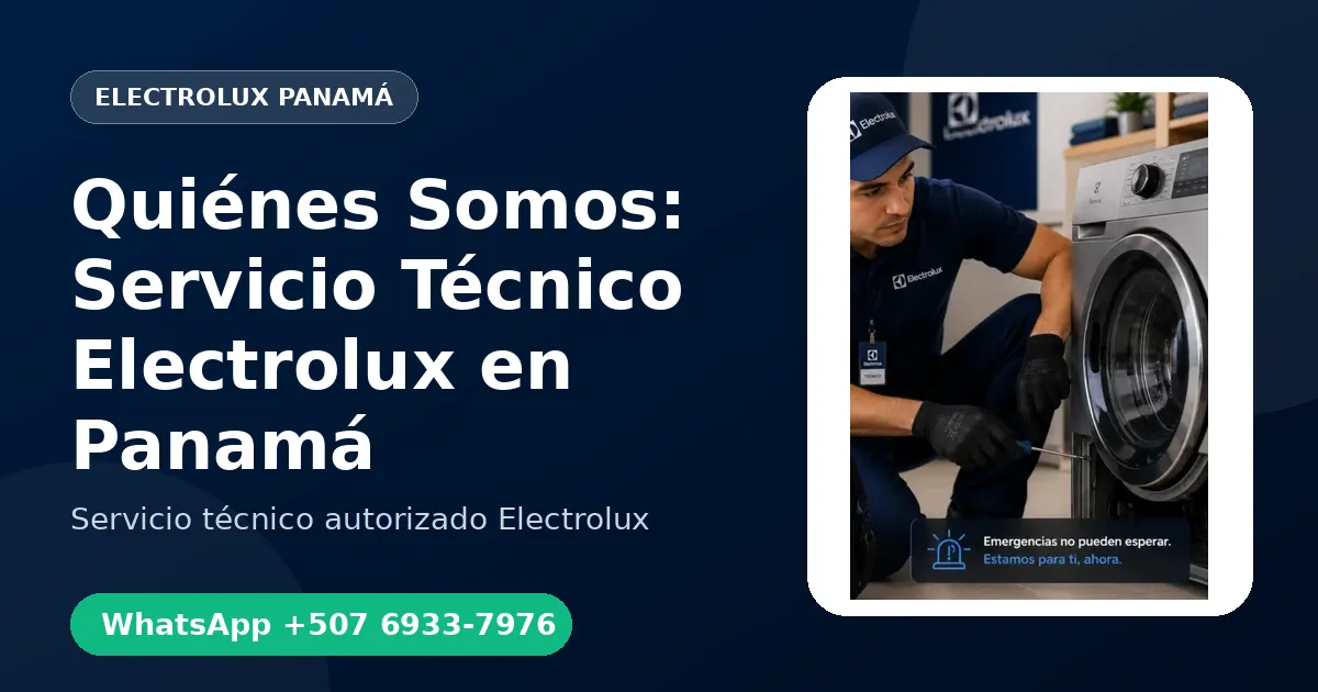 Quiénes Somos: Servicio Técnico Electrolux en Panamá