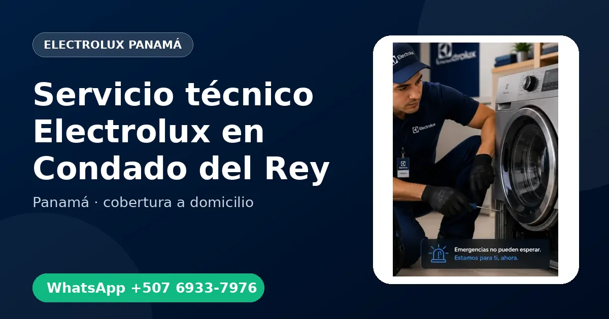 Mantenimiento Electrolux en Condado del Rey