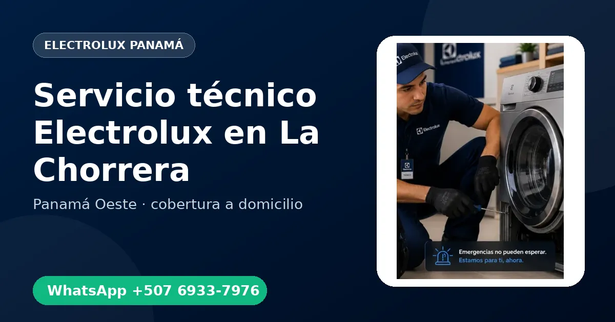 Mantenimiento Electrolux en La Chorrera