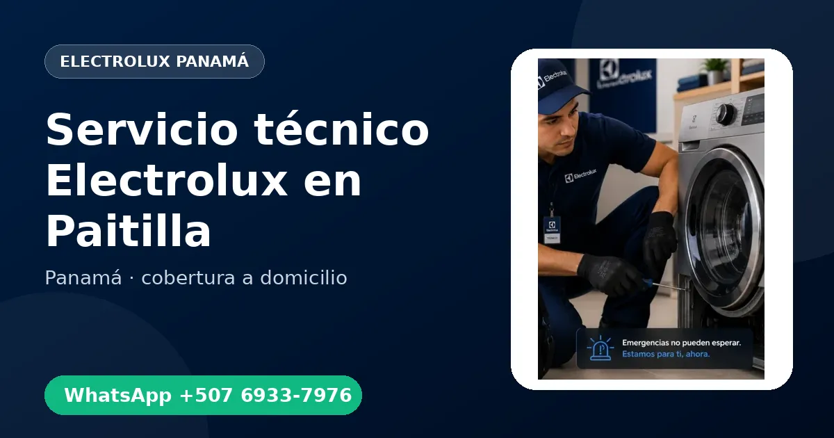 Técnico a domicilio Electrolux en Paitilla