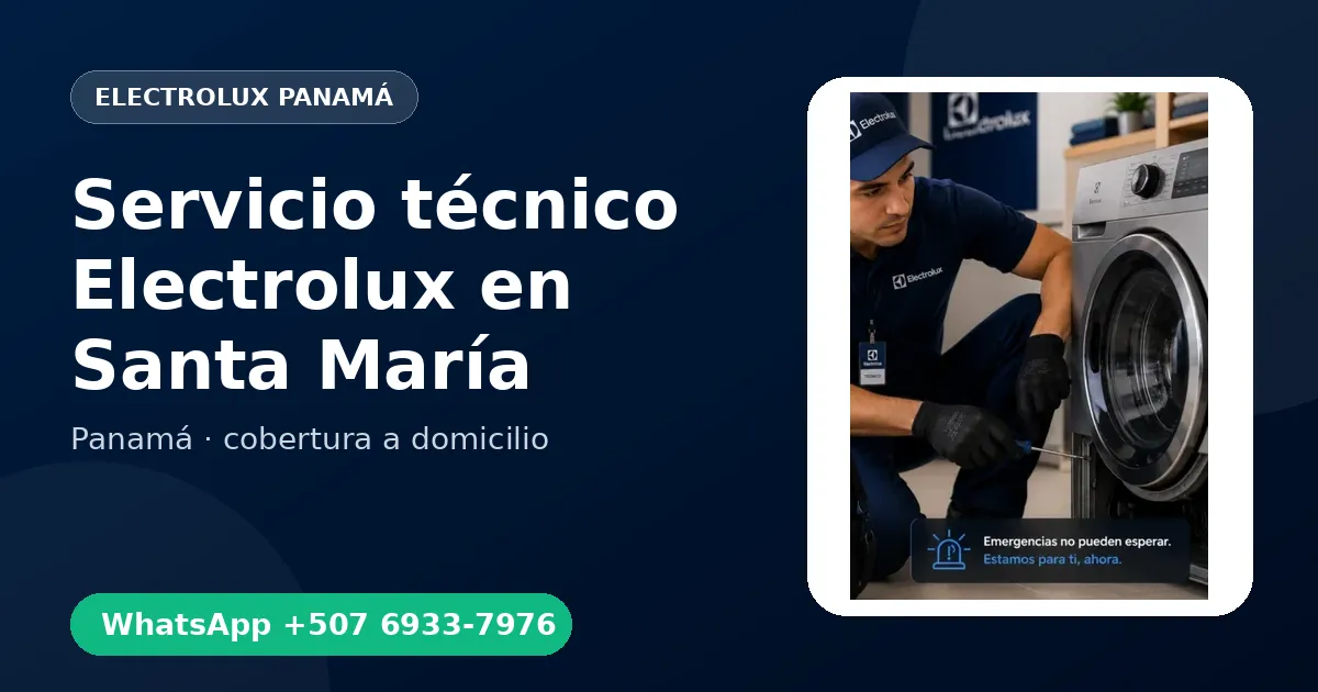 Mantenimiento Electrolux en Santa María