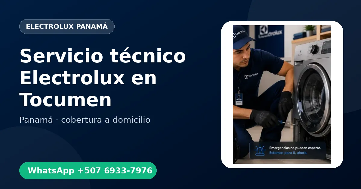 Mantenimiento Electrolux en Tocumen
